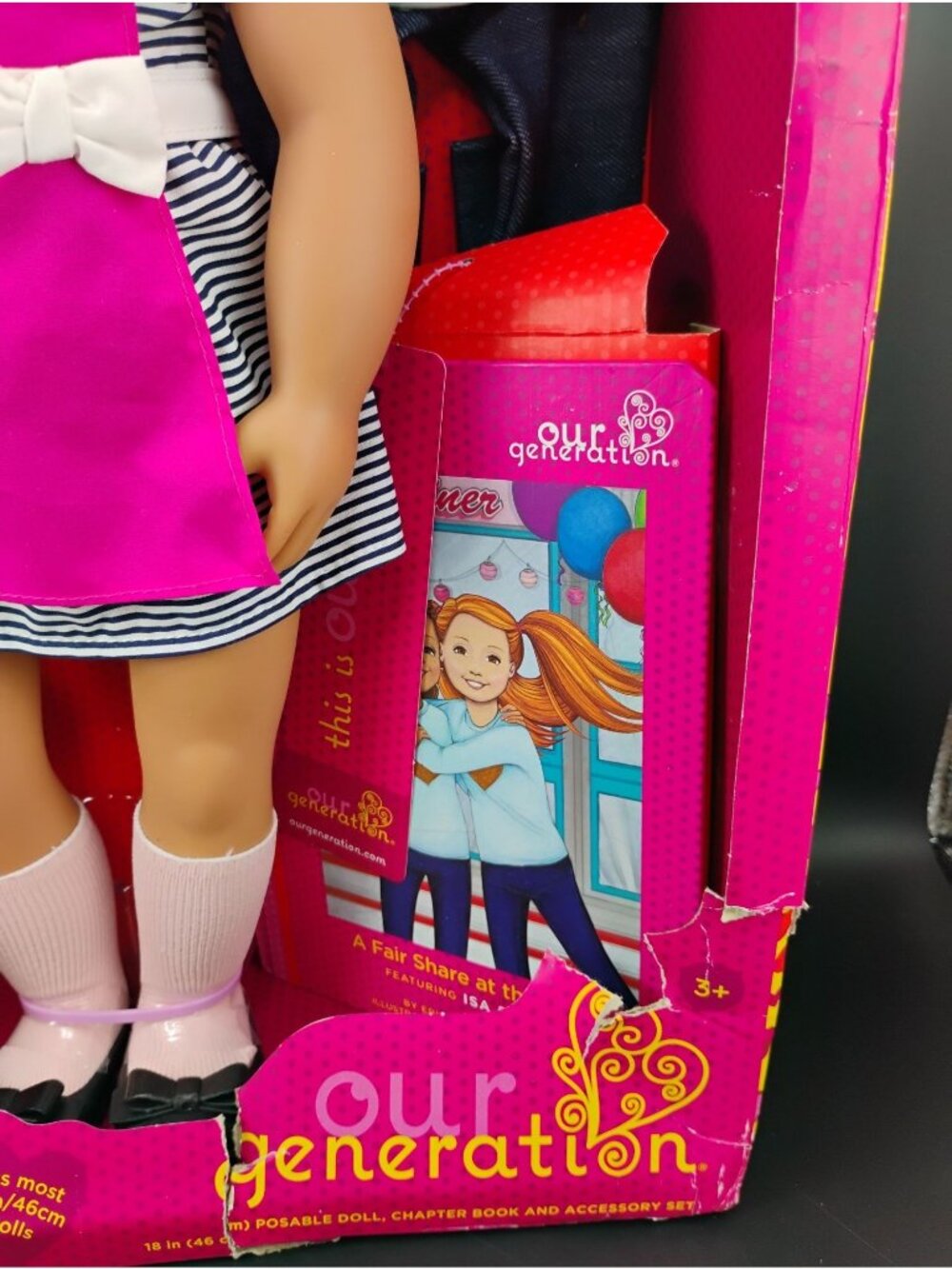 Our Generation Posable 18-Inch Doll Isa With Diner Play Accessories - Picture 7 of 11